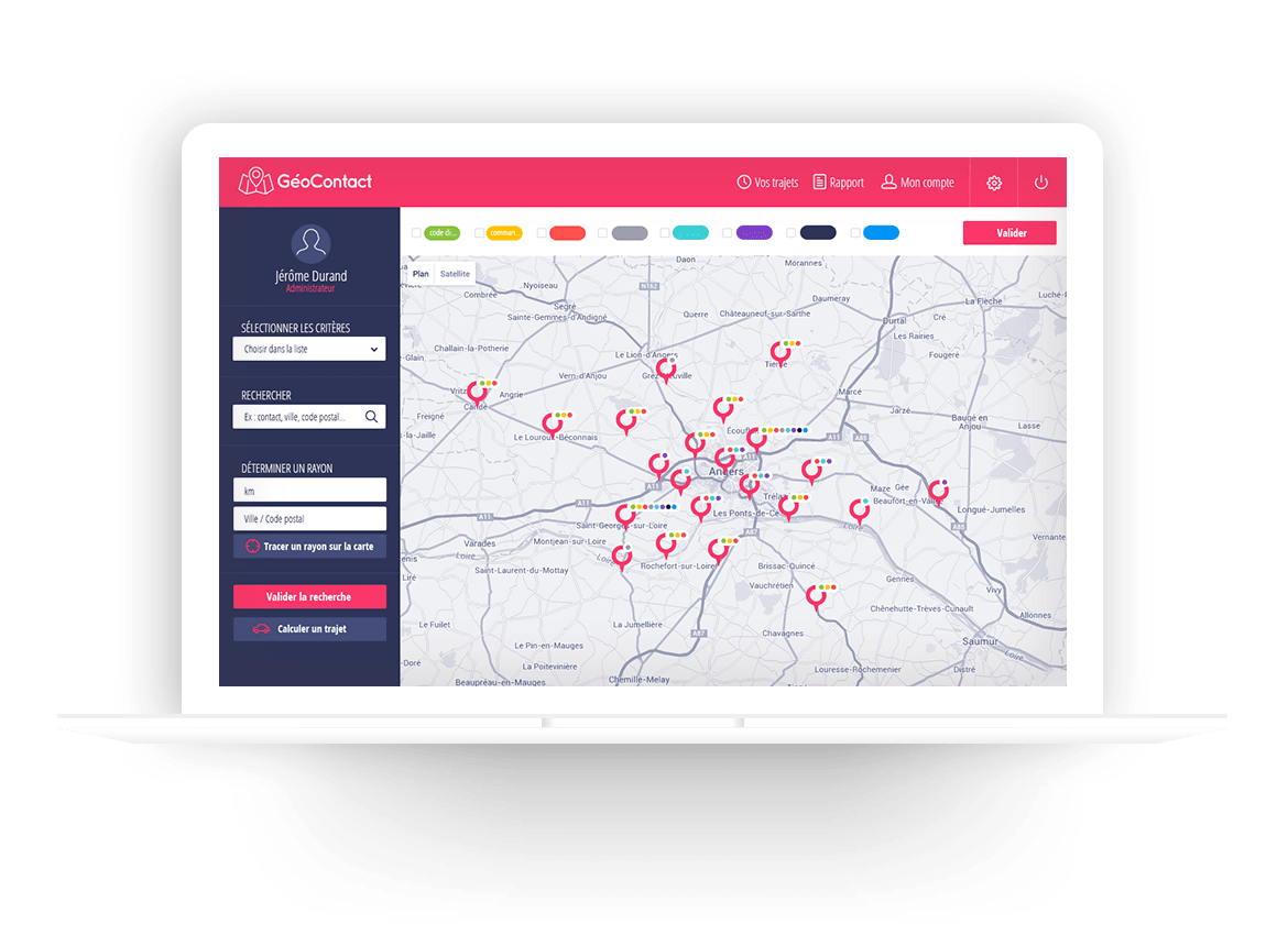 Développement application de cartographie commerciale