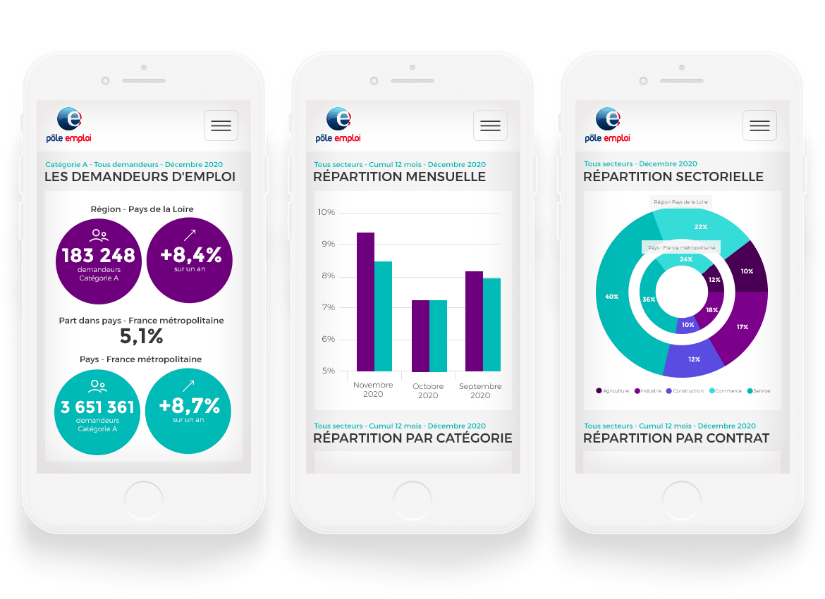 Développement application de données statistiques